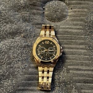 Gold-Tone Chronograph Watch